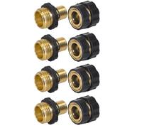 Raccord Rapide Tuyau D'Eau - Accessoire Étanche à Ajustement Précis 19 Millimètres | Kit Raccords Rapides Tuyau Jardin | Pour Robinets Pulvérisateurs Manuels Arroseurs Pelouse Jardin Parterre De Fleur