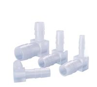 Raccord réducteur cannelé en plastique de qualité for tube et tuyau coudé for aquariums et lave-glaces(5PC 3.2mm-5.6mm)