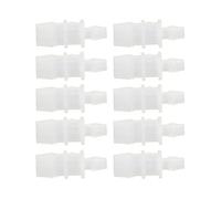 Raccord Réducteur de Barbe Barb - Adaptateur de Pompe à Air d'aquarium 10pcs et Réduction du Connecteur d'union pour les Applications de Tube en Silicone (3.9-6.4 Adaptateur) (4.8-7.9 Adaptateur)