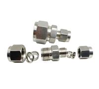 Raccord réducteur de compression for tube de 1/8" à 1" (diamètre extérieur de 2 à 25 mm) en acier inoxydable 304(3l8 9.53-1l2 12.7mm)