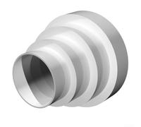 Raccord réducteur de conduit de ventilateur extracteur avec plusieurs options de taille 80 mm, 100 mm, 120 mm, 125 mm, 150 mm conçu pour des connexions de conduit d'air sans couture