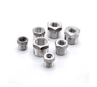 Raccord réducteur de pression for cœur tonifiant, filetage mâle/femelle BSP 1/8", 1/4", 3/8", 1/2", en acier inoxydable SS304, for eau et huile(DN20 to DN10)
