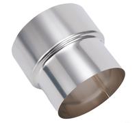 Raccord réducteur de revêtement en acier inoxydable pour poêle à Ø 120/100 mm Tailles 304 Non intégré Compatible avec revêtement de cheminée Ø60/50 mm Compatible conduit de cheminée Ø 90 mm/Ø 80 mm