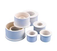 Raccord réducteur de Tuyau en PVC Blanc de 25 à 63 mm vers 20/25/32 mm, Adaptateur de raccord d'eau for Irrigation de Jardin(50-40mm)