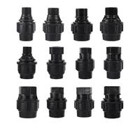 Raccord réducteur droit noir for tuyau PE 20/25/32/40/50 mm, filetage femelle/mâle, 1/2", 3/4", 1", 1,2", 1,5", adaptateur d'irrigation(Female 3I4 Inch - 25mm)