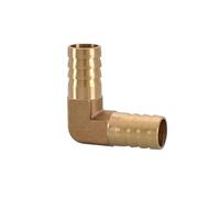 Raccord réducteur égal 4 5 6 8 10 12 13 14 16 19 25 mm, coude cannelé, adaptateur de raccord de tuyau en laiton à 90 degrés for eau(14mm To 10mm)