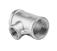 Raccord réducteur femelle en T à 3 voies en acier inoxydable 304, 1/8, 1/4, 3/8, 1/2, 3/4, 1, 2, 3, 4(NPT SS304,1L2 TO 3L8 INCH_TWO SIDES TO MID)