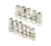 Raccord réducteur for compresseur 1/8", 1/4", 1/2", 6 mm, 8 mm, 10 mm, 12 mm de diamètre extérieur, raccord de tube, raccord en acier inoxydable 304(12mm-14mm)