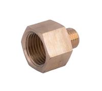 Raccord réducteur hexagonal femelle/mâle NPT BSP en laiton, adaptateur de coupleur for manomètre, 1 pièce(1/4 BSPP-1/8 NPT)