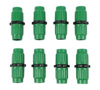 Raccord Réparation Fuite pour Tuyau 5/8" et 3/4"(8pcs) | 4 incluses, plastique vert pour robuste, réparation simple, compatible tous tuyaux extensibles