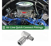 Raccord š€ Air š€ Pousser Pour Connecter 5/16" Tšºte Hexagonale Raccord Rapide Pour Ligne D'Air 304 Acier Inoxydable 1/8"BSPT 1 Pcs Ton ArgentšŠ