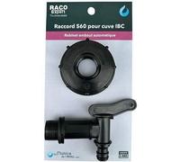 Raccord S60 - RACO EXPERT - Pour cuve IBC avec robinet 1/4 tour en polypropylène