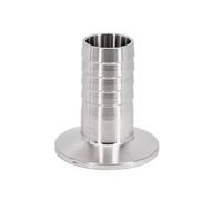 Raccord sanitaire en acier inoxydable SUS 304 316L for tuyau cannelé de 6, 8, 10, 12, 14, 16, 19, 25, 32, 38, 45, 51 mm x 1,27 cm, 2,54 cm, 3,88 cm, 5,12 cm, 5,12 cm, 6, 8, 10, 12, 14, 16, 19, 25, 32,