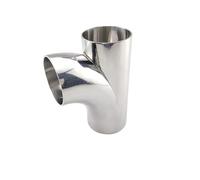 Raccord sanitaire en Y à 3 voies, diamètre extérieur de tuyau 19/25/32/38/-76 mm, soudure bout à bout, en acier inoxydable SUS 304, for brassage maison, bière et vin(Pink,51MM X 1.5MM_OTHER)