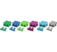 Raccord SC Duplex SM en une pièce, bleu -- douille céramique