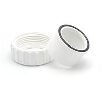 Raccord sortie ø 50 mm blanc + Joint + écrou pour pompes Poolmax TP 25-35-50-75-120-150
