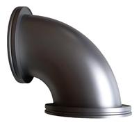 Raccord sous vide coudé à rayon de 90 degrés ISO-K, grande taille de bride DN 160, acier inoxydable 304 1 pièce(NW200)