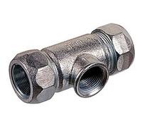 Raccord té égal avec piquage femelle DN20 3/4'' - GEBO - 01.150.04.02 G