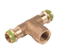 Raccord té SudoPress triple femelle 28 x RPI1 / 2 x 28 en cuivre fileté AALBERTS IPS 6671819