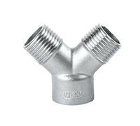Raccord Té Y 3 Voies Inox 304, Fileté