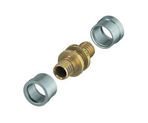 Raccord TECEfloor avec douilles de pression pour tuyaux en plastique plein, 77220020, Exécution: Dim. 20x20, élargisseur 20L, fourches à presser 20