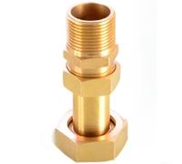 Raccord télescopique en laiton pour compteur d'eau 4/6 points 2,5 cm | Matériau en cuivre pour plus de durabilité - Longueur réglable pour une installation flexible - Plusieurs options de taille