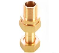 Raccord télescopique en laiton pour compteur d'eau 4/6 points 2,5 cm | Matériau en cuivre pour plus de durabilité - Longueur réglable pour une installation flexible - Plusieurs options de taille