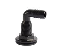 Raccord traversant de coque - Connecteur de vidange de pompe de cale en ABS haute résistance résistant aux dommages, matériel de plomberie professionnel pour bateau | Composant d'installation de