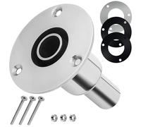 Raccord traversant de Coque de Bateau,Raccord Échappement Chauffage Diesel,D'échappement Traversant Coque en Acier Inoxydable 316,24mm Universel Évent de Carburant Marin pour Chauffage Stationnement