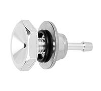 Raccord Turbo Universel pour Tuyau de Suralimentation Alliage d'Aluminium 4mm Argent Kit Complet avec Joint Torique et Écrou