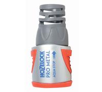 Raccord tuyau arrosage Hozelock Aquastop Pro Metal diam 12,5 à 15 mm