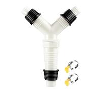 Raccord Tuyau Évacuation - Té Tuyau Machine à Laver 3 Voies | Connecteur Y ABS TuyauDrainage Adaptateur Sol | Kit Extension Drain Lave Linge Lave Vaisselle Climatisation