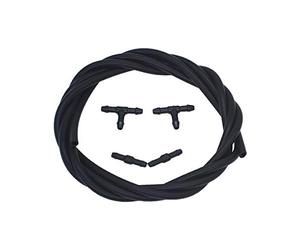 Raccord Tuyau Lave Glace Kit Durite Tuyau Essuie Glace Universel, 2M Tuyau de Pulverisation, Flexible 4 Buse d'arrosage avec Tuyau