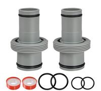 Raccord Tuyau Piscine 38mm 32mm pour Intex Bestway Coleman, Accessoires de Connecteur de Tuyau de Piscine (Raccord Droit x 2, 38mm en 32mm)