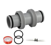 Raccord Tuyau Piscine 38mm 32mm pour Intex Bestway Coleman, Accessoires de Connecteur de Tuyau de Piscine (Raccord Droit, 38 mm)