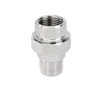 Raccord Union, 1/2" Mâle à 1/2" Femelle Fileté Raccord à Vis Conique en Laiton, Fileté Adaptateur Union pour Eau, Air, Connexion