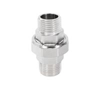 Raccord Union, 1/2" Mâle à 1/2" Mâle Fileté Raccord à Vis Conique en Laiton, Fileté Adaptateur Union pour Eau, Air, Connexion