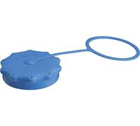 Raccord union 105 mm pour bidon à col large, bleu, complet, 2 pièces