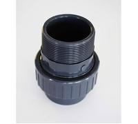 Raccord Union 3 pièces PVC Pression filetée femelle Tuyau 50mm vers filetage 2""