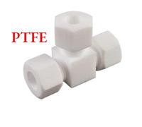 Raccord union à compression en T 3 voies 2 3 4 6 8 10 12-24 mm 1/16" 1/8" 1/4" 3/8" 1/2" 3/4" 1" Raccord coupleur PTFE for tube de 2, 3 ou 4 pouces de diamètre extérieur(8mm- 3.175mm- 8mm)