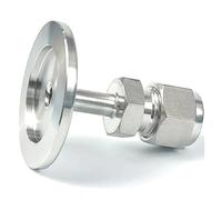 Raccord union à compression for tube KF/NW25 à 1/8" de diamètre extérieur, en acier inoxydable SUS316L