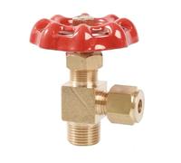 Raccord union à compression mâle M12-M22 1/8", 1/4", 3/8", 1/2" BSP x 6, 8, 10, 12 mm, coude droit en laiton, vanne à aiguille, régulateur de débit(90 Degree Elbow 3l8 BSPx8mm)