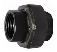 Raccord Union à Portée Conique Femelle-Femelle en Fonte Malléable à Cœur Noir - 3/4''