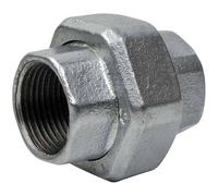 Raccord Union à Portée Conique Femelle-Femelle en Fonte Malléable Galvanisée - 1''1/4