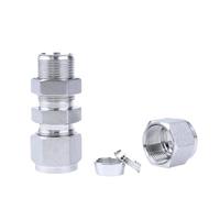 Raccord Union Compression Inox 316L, Type Écrou Traversant