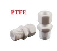 Raccord union de compression à virole simple PTFE M6 M8 M10 1/8" 1/4" 3/8" 1/2"-1" BSPT NPT mâle x 3,4-25,4 mm(1l2 BSPT- 25mm)