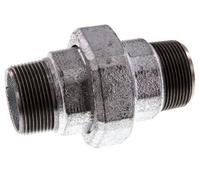 Raccord union droit R1 1/2'' joint plat en fonte 25bar (351.25psi)