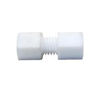 Raccord union femelle à compression BSPP blanc, pièces de rechange for plomberie en PTFE, raccord de tuyau, 1 pièce(19.02mm 3/4 Inch,3/8inch)