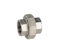 Raccord union inox droit à visser - F 1''1/4
