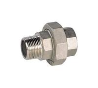 Raccord union inox droit à visser - M 1'' - F 1''